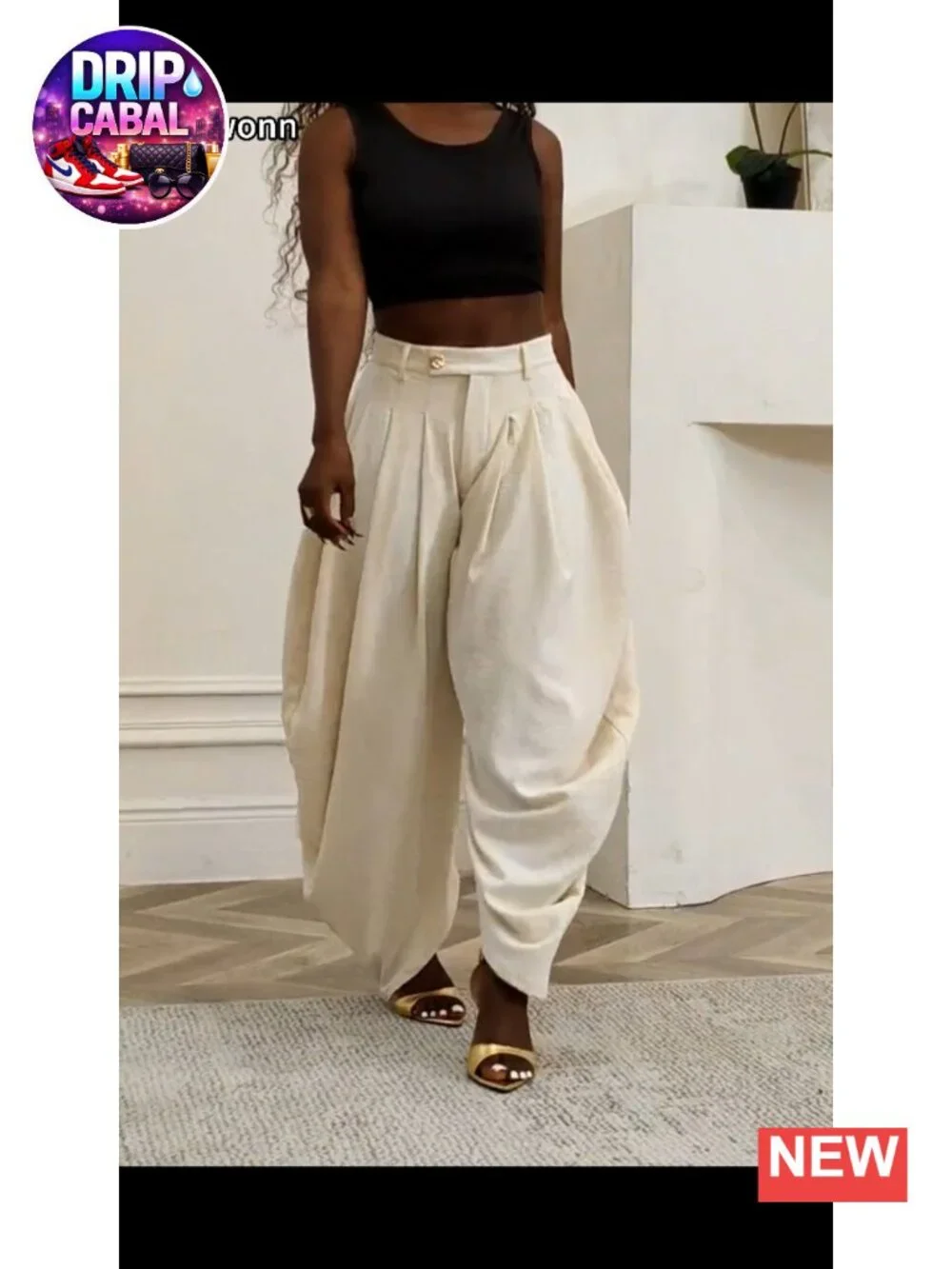 Wide Leg High Waisted Pleated Palazzo Dress Pants for Women Casual Business